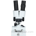 Microscope stéréo binoculaire d'inclinaison de 90 degrés rotatif